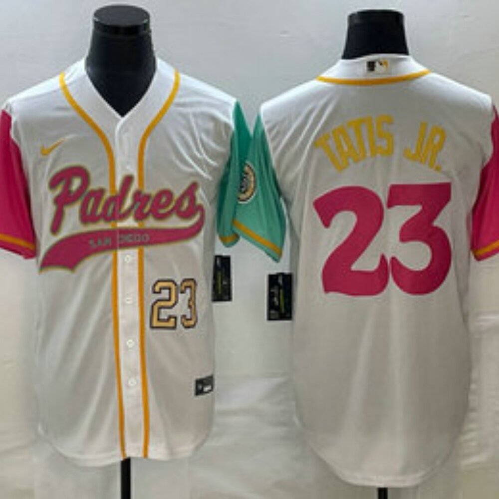 23 Fernando Tatis Jr White NEW 2023 City Connect Stitched Jersey